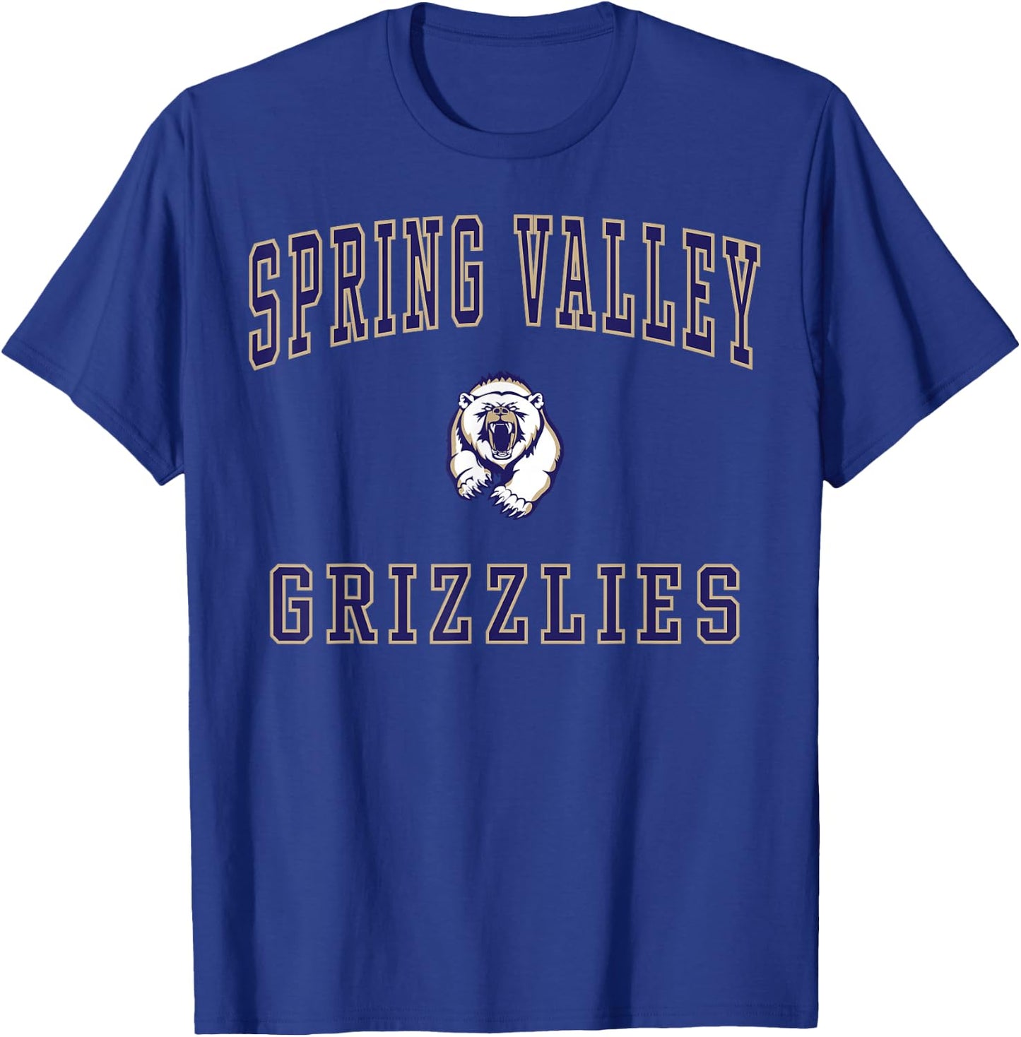 Spring Valley High School Grizzlies T-Shirt - T-Shirt | Royal
