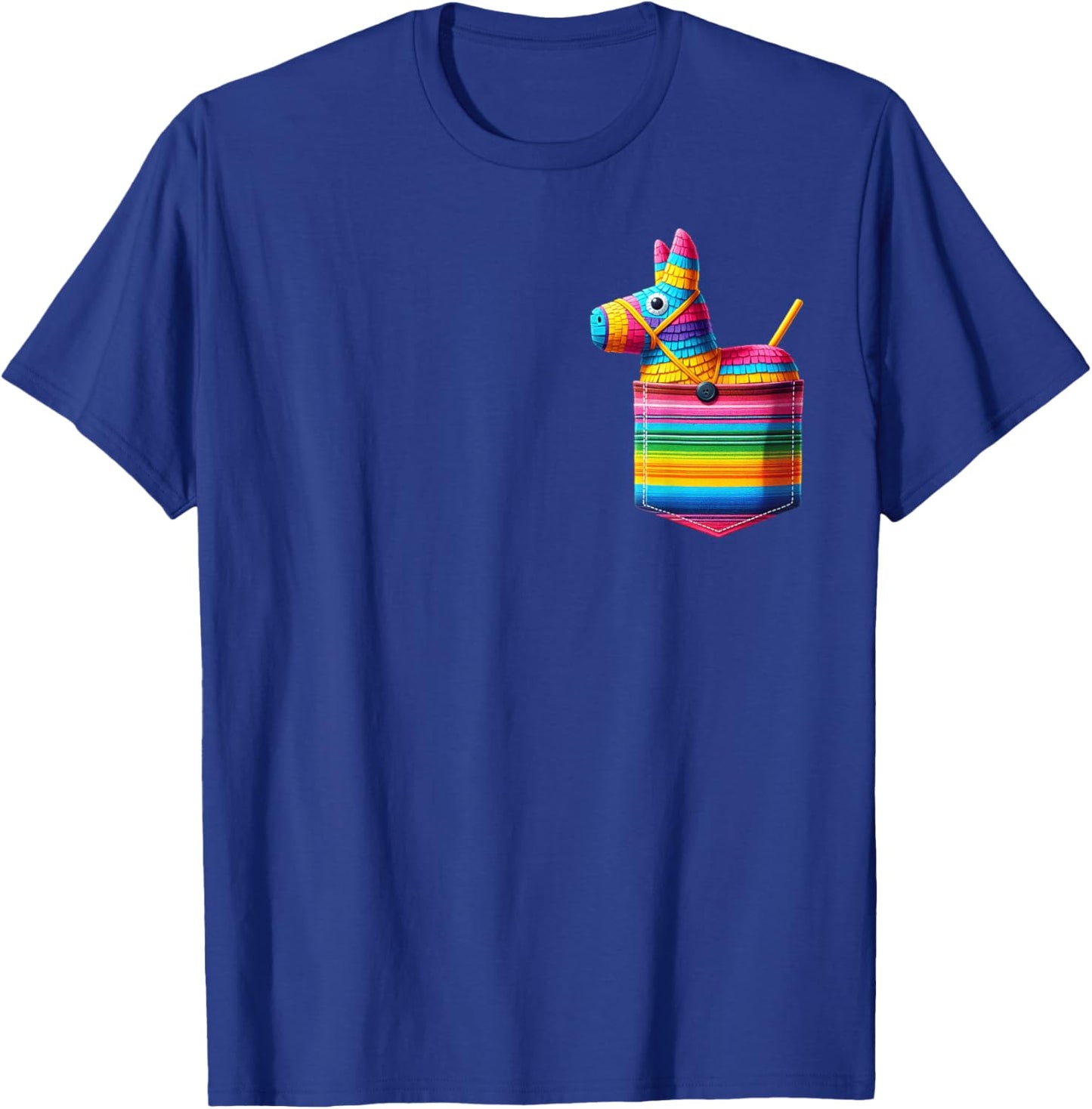 Pocket Pinata Serape Cinco De Mayo Mexican Fiesta Party Kids T-Shirt - T-Shirt | Royal