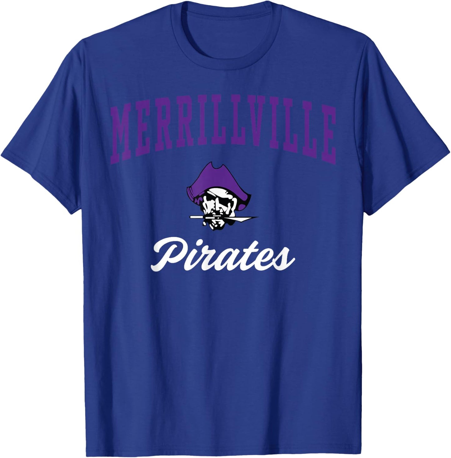 Merrillville High School Pirates C3 T-Shirt - T-Shirt | Royal