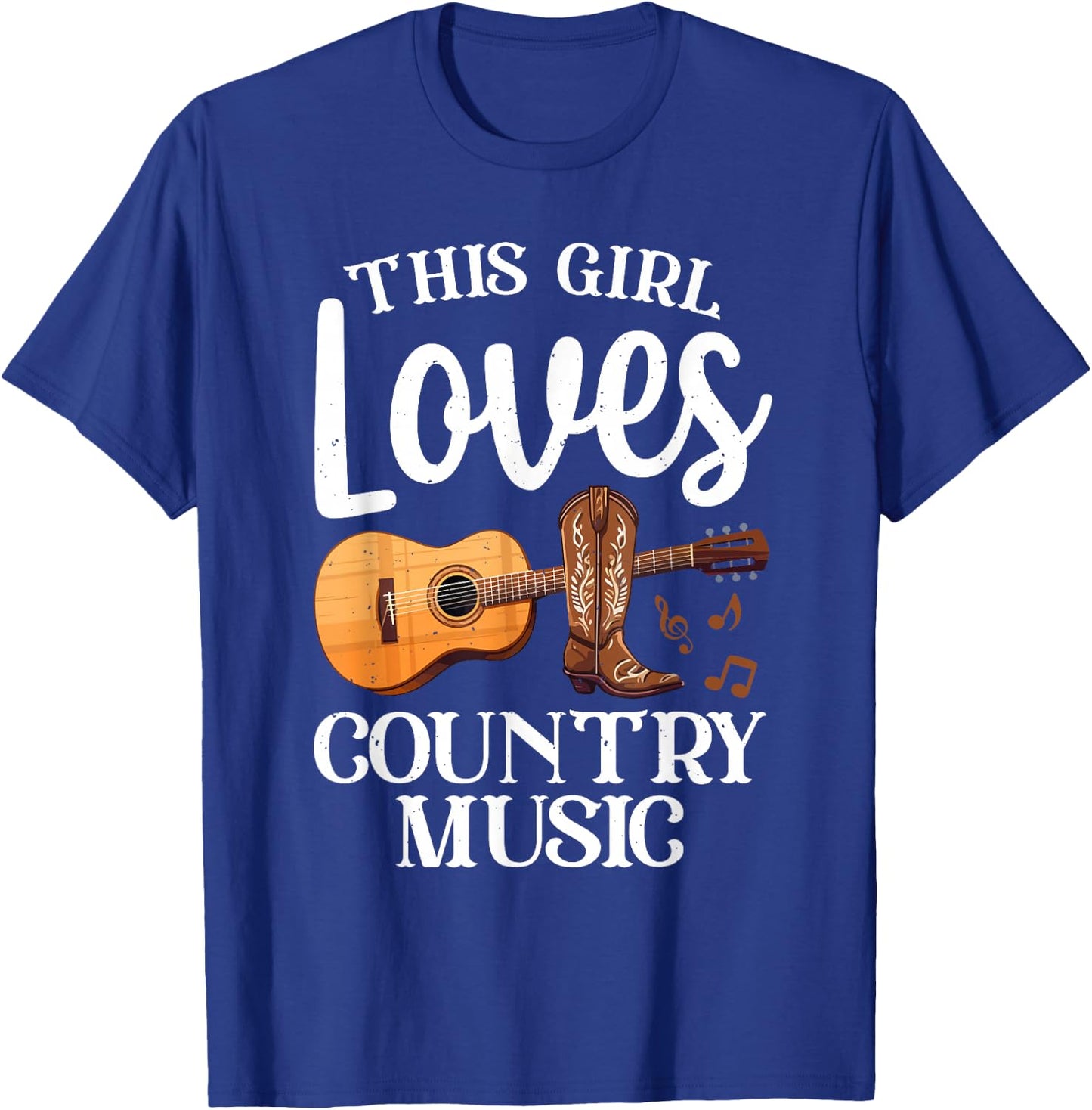Best Country Music Art For Girl Women Musician Country Music T-Shirt - T-Shirt | Royal