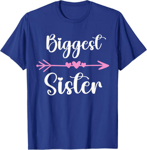 Funny Biggest Sister Eldest Sibling Sis Family Member T-Shirt - T-Shirt | Royal