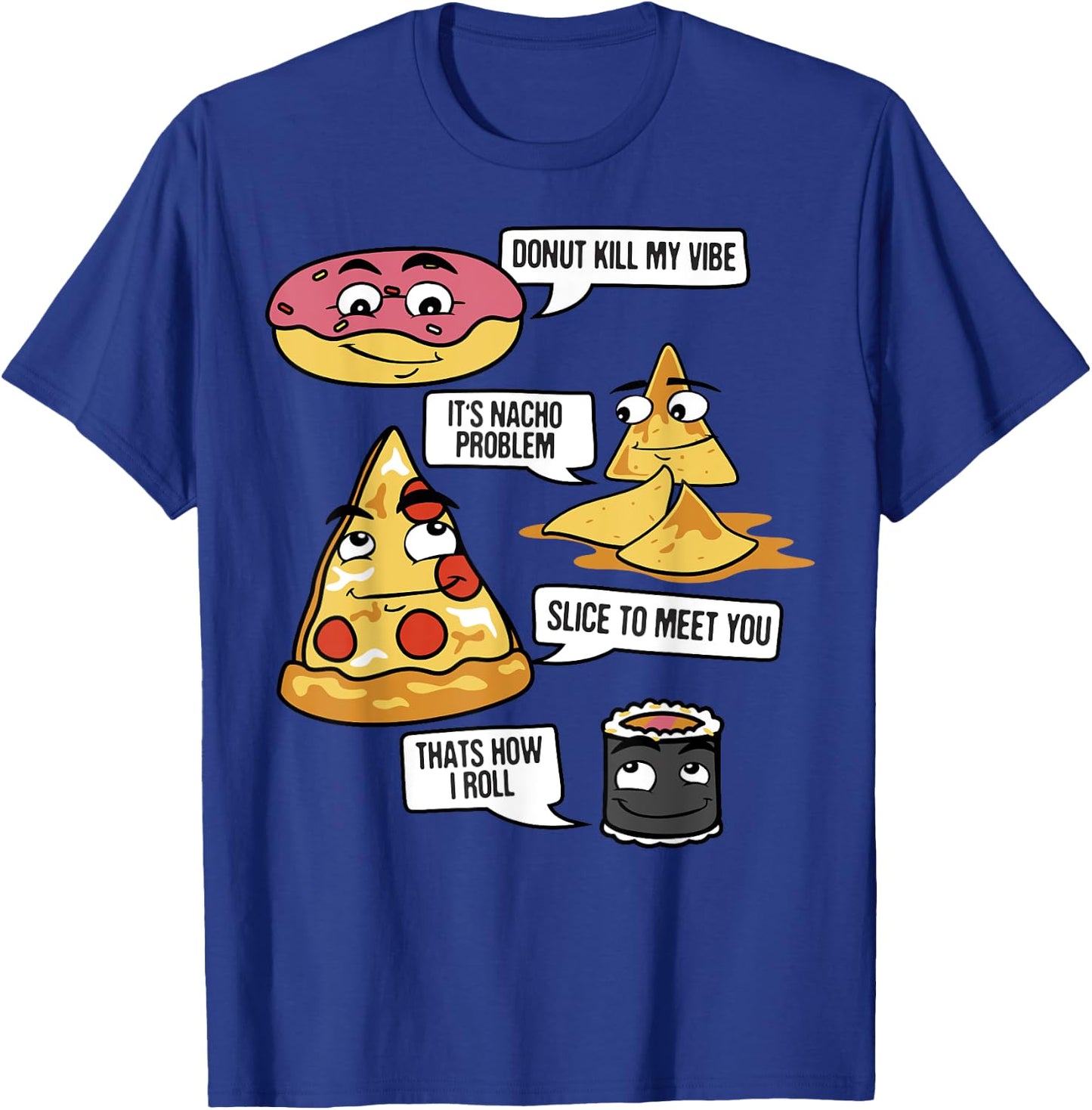 Food Fight Puns T-Shirt - T-Shirt | Royal