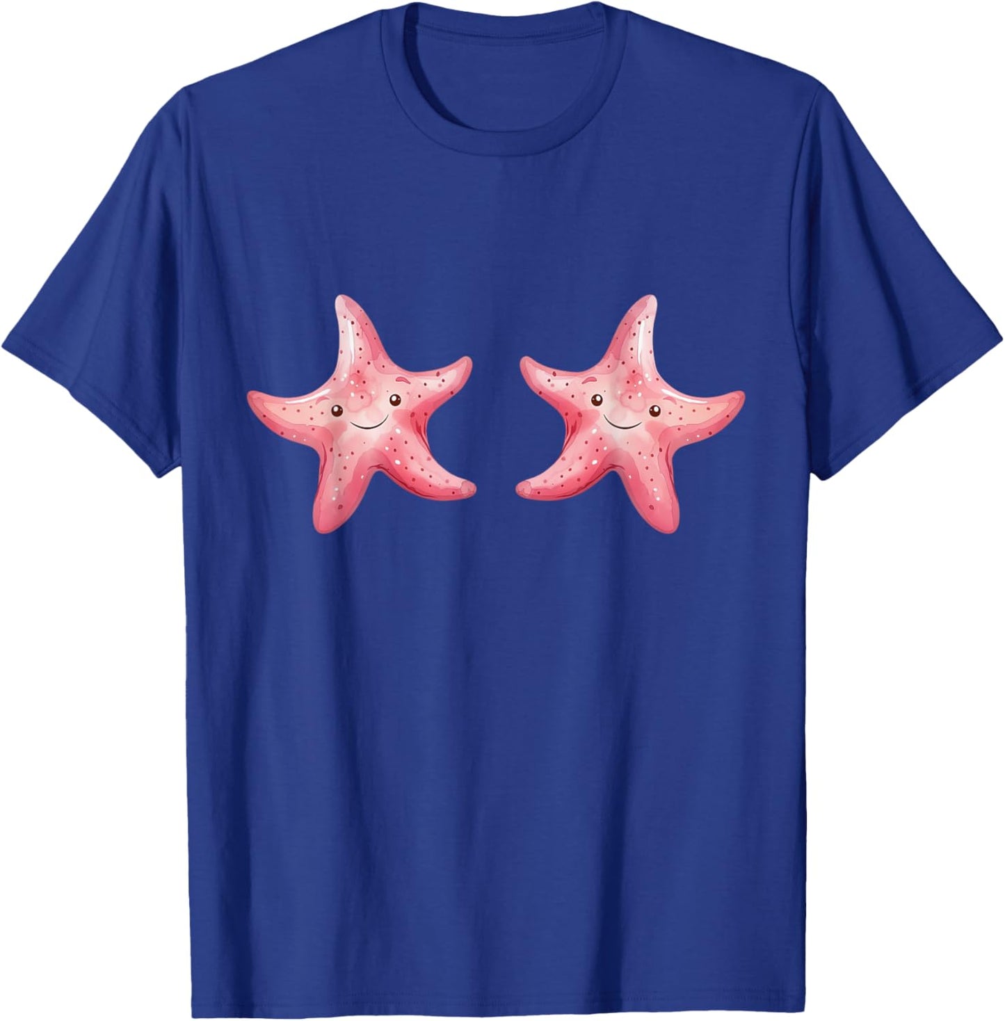 Mermaid Star Fish Bra Graphic Star Fish Costume Women T-Shirt - T-Shirt | Royal