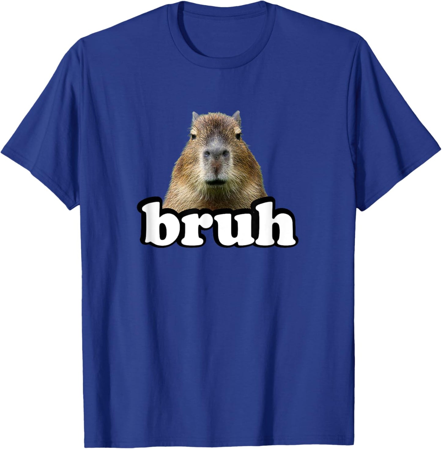 Funny Capybara Gifts Shirts & Meme Lover Bruh Capybara T-Shirt - T-Shirt | Royal