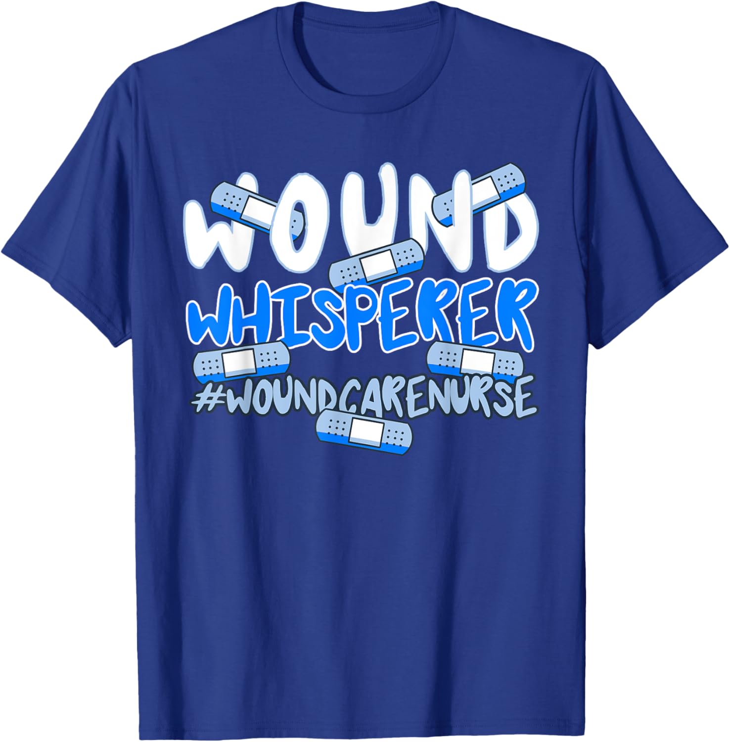 Wound Care Nurse Ostomy RN Medical Practitioner Bandaid T-Shirt - T-Shirt | Royal