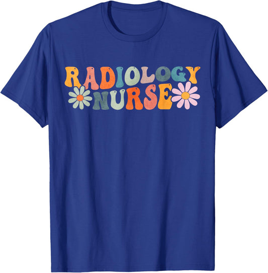 Groovy Interventional Radiology Nurse Rad Tech Radiologist T-Shirt - T-Shirt | Royal