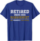 Funny Grandkids Grandpa Retirement Gift Retired Small T-Shirt - T-Shirt | Royal