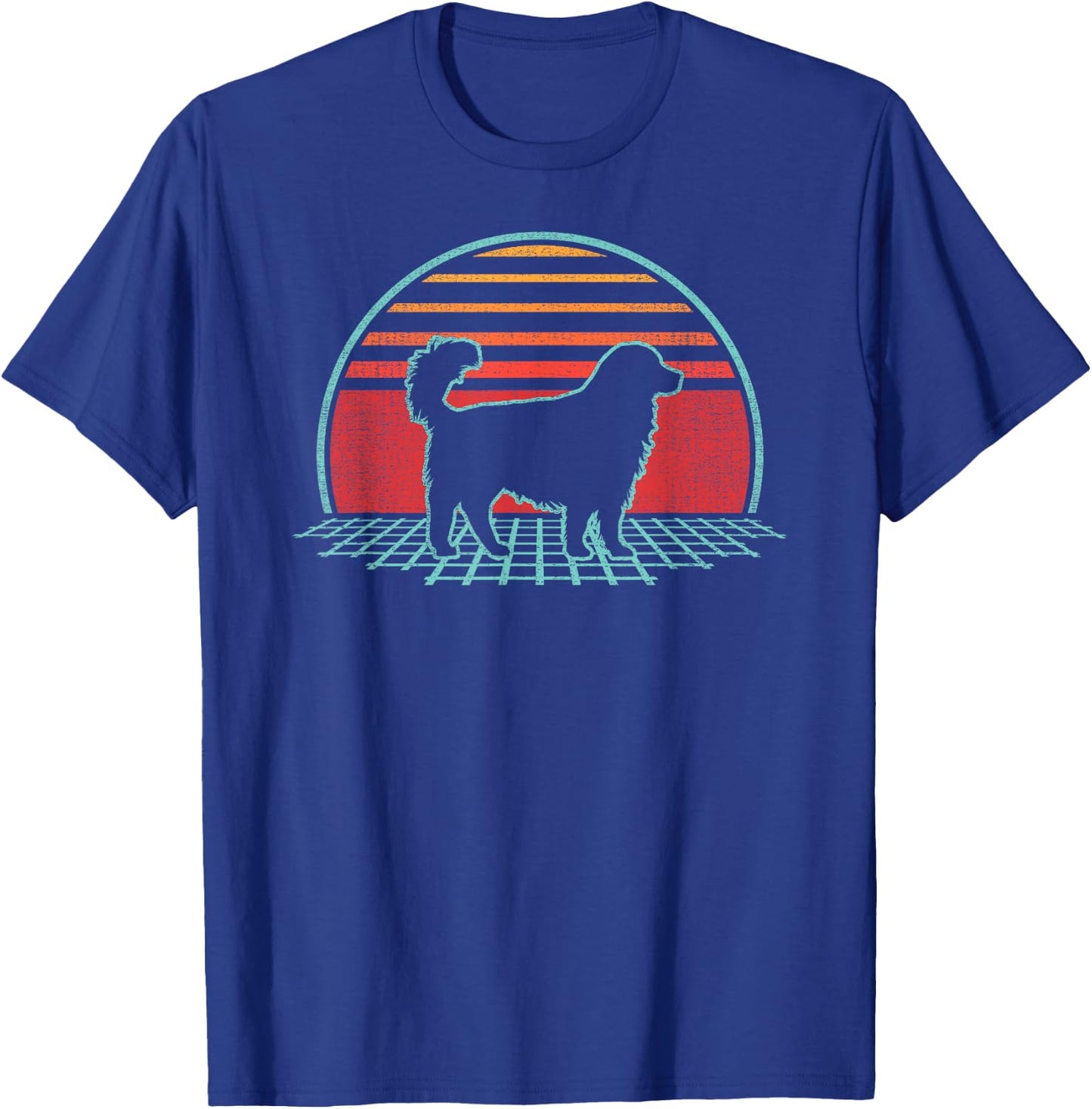 Golden Retriever Lover Dog Owner Retro Vintage 80s Style Women Kids T-Shirt - T-Shirt | Royal