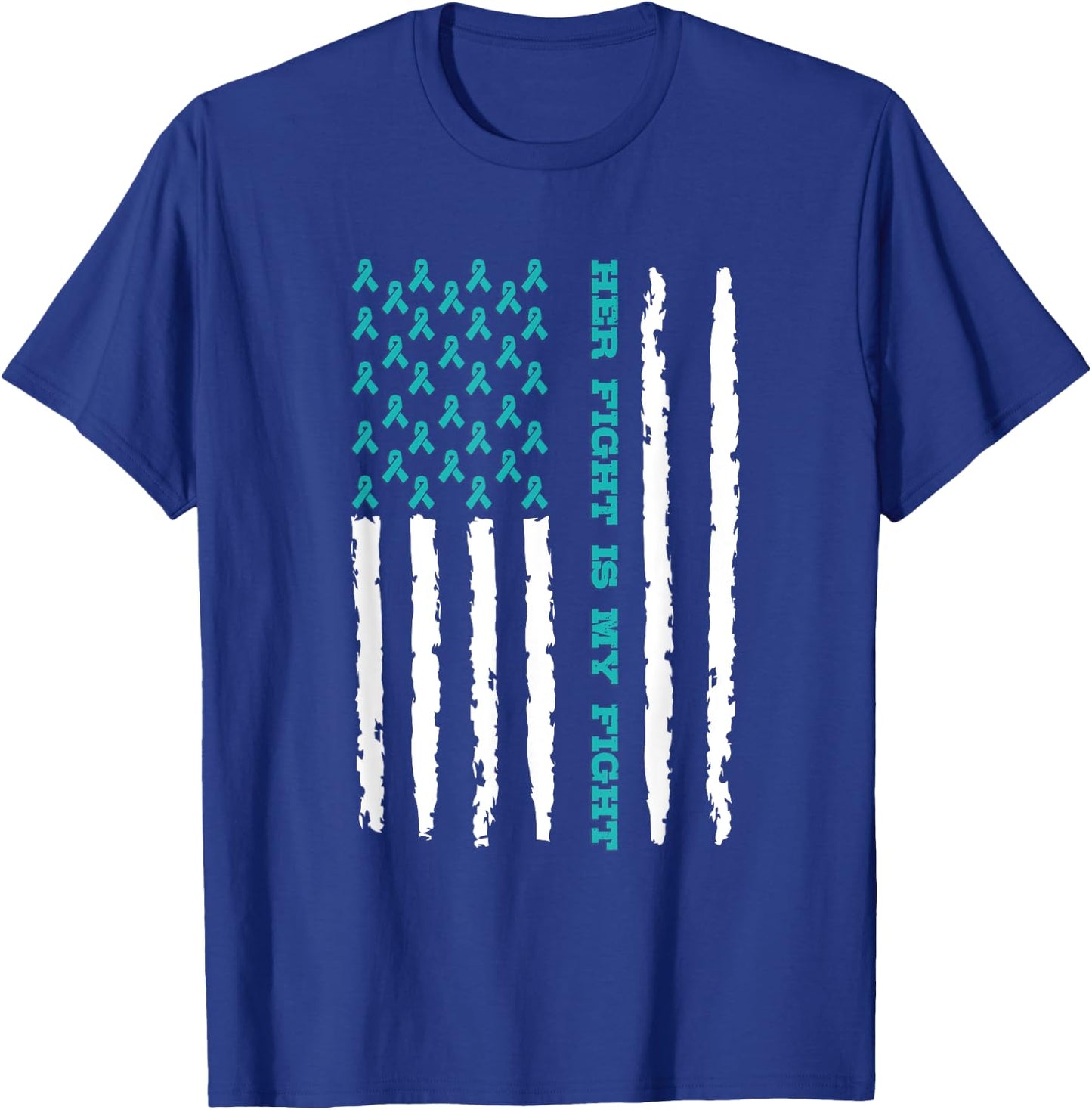 Scleroderma Awareness Her Fight Is My Fight Flag T-Shirt - T-Shirt | Royal