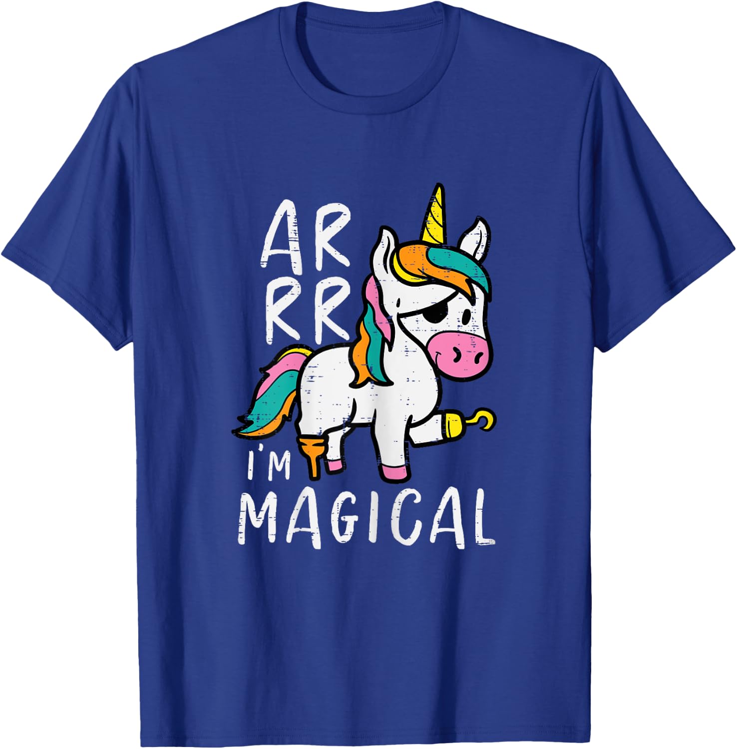 Pirate Unicorn Arrr Im Magical Halloween Toddler Girls Kids T-Shirt - T-Shirt | Royal