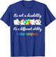 Cat Autism It's Not a Disability It's a Different Ability T-Shirt - T-Shirt | Royal