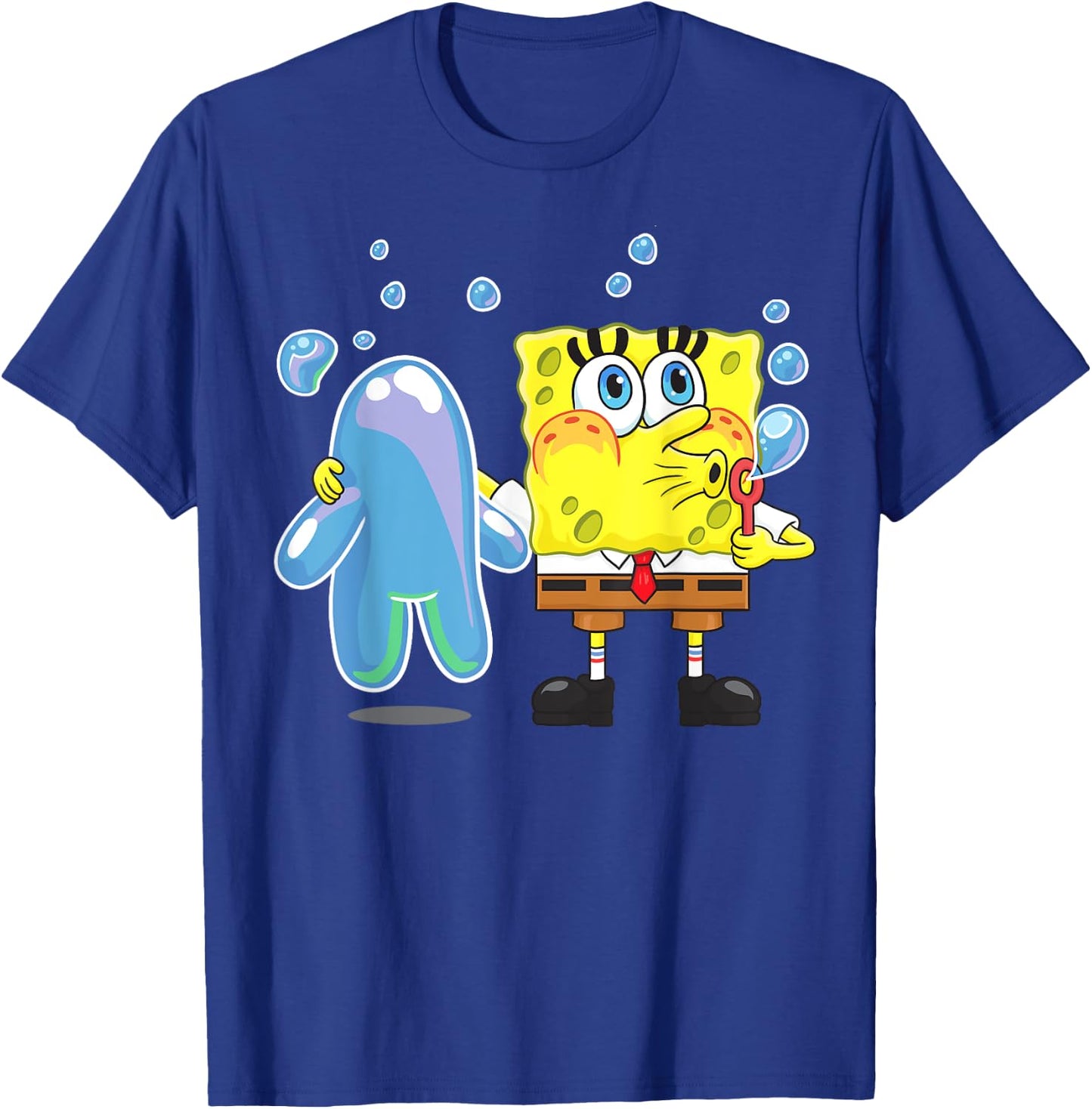 Mademark x SpongeBob SquarePants - SpongeBob Bubble Technique T-Shirt - T-Shirt | Royal