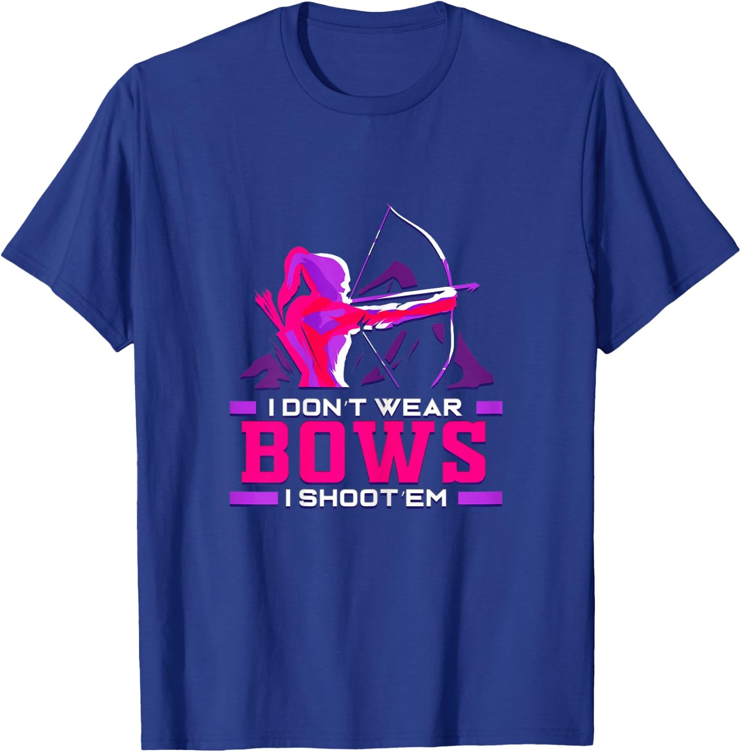 Archery Girl for Woman Archer Bow and Arrow Hunt T-Shirt - T-Shirt | Royal