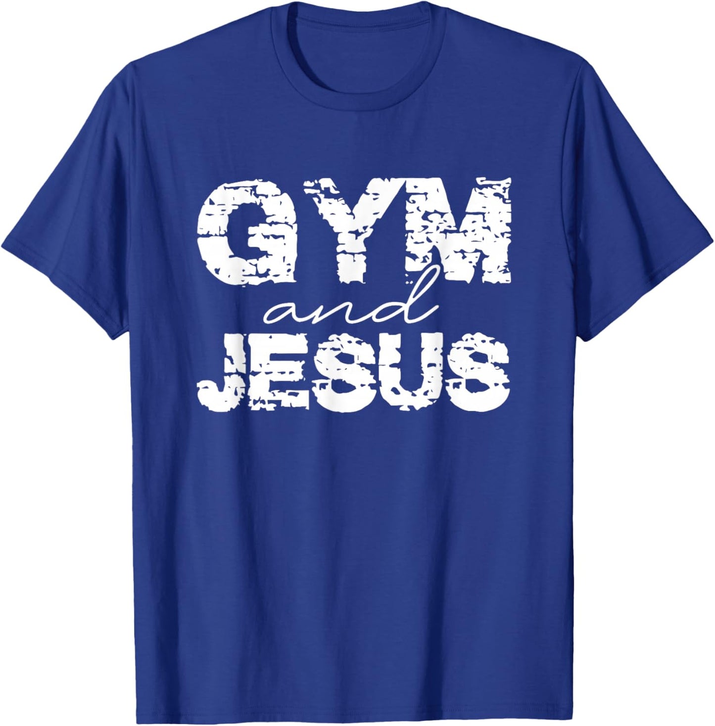 Gym and Jesus T-Shirt - T-Shirt | Royal