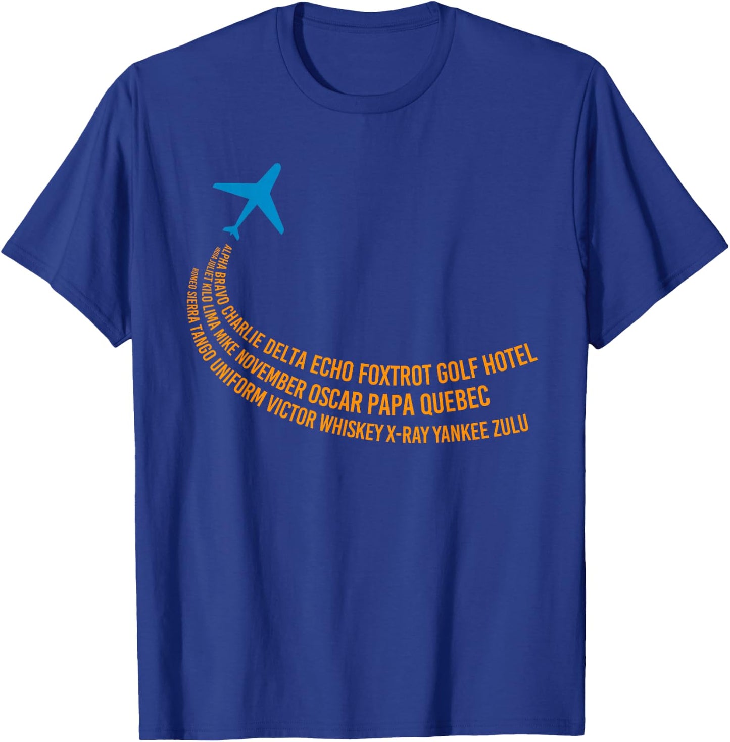 Phonetic Alphabet | Pilot Airplane T-Shirt - T-Shirt | Royal