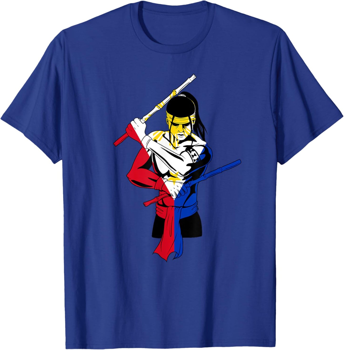 Philippines Proud Martial Arts Kali Eskrima Arnis Fighter T-Shirt - T-Shirt | Royal