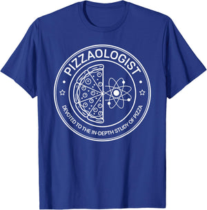 Pizzaologist study of pizza funny Food Lover Pizza Baker T-Shirt - T-Shirt | Royal