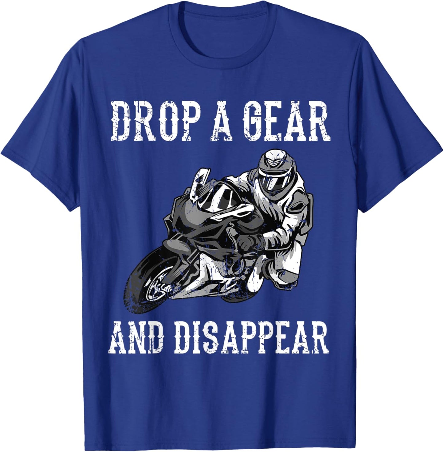 Funny Motorcycle Riders Gift Motorbike Biker Men Women T-Shirt - T-Shirt | Royal