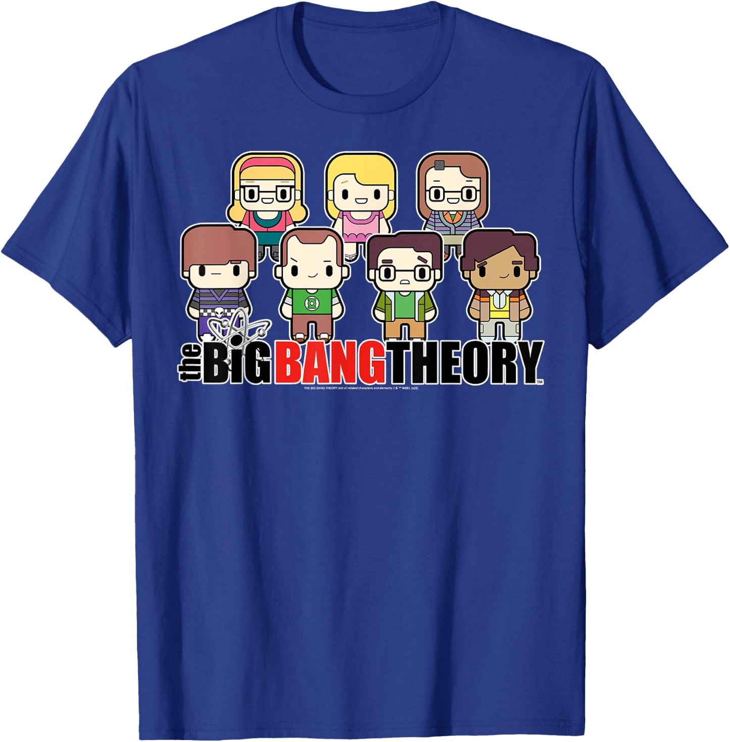 The Big Bang Theory Chibi Group Shot T-Shirt - T-Shirt | Royal