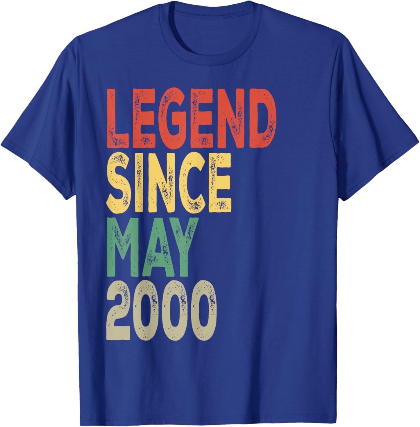 Legend Since May 2000 Birthday T-Shirt - T-Shirt | Royal