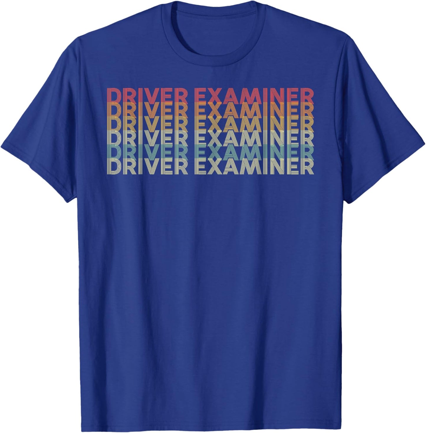 Retro 70s Driver Examiner Job Title T-Shirt - T-Shirt | Royal