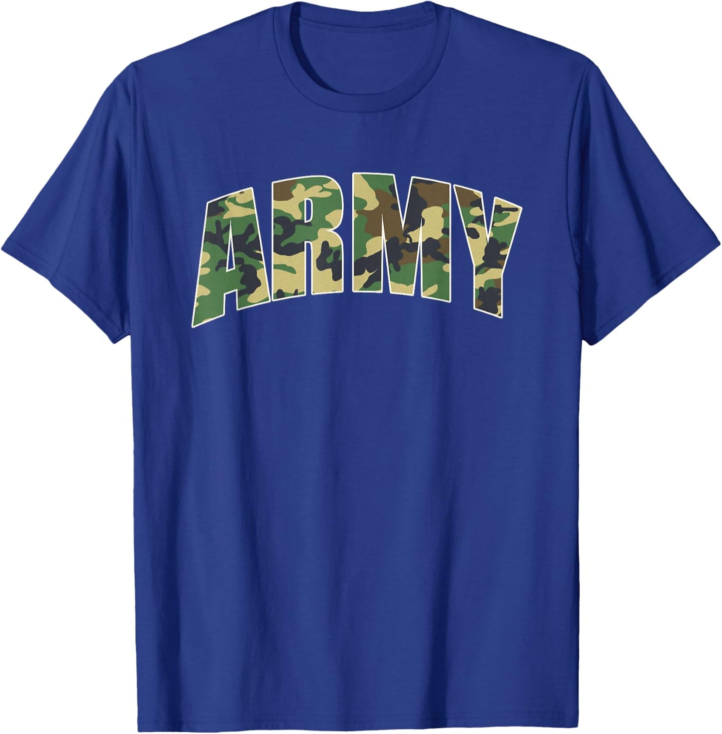 Army Text Camo T-Shirt - T-Shirt | Royal