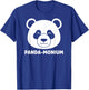 Panda Monium Funny Animal Pun Pandamonium Cute Bear T-Shirt - T-Shirt | Royal