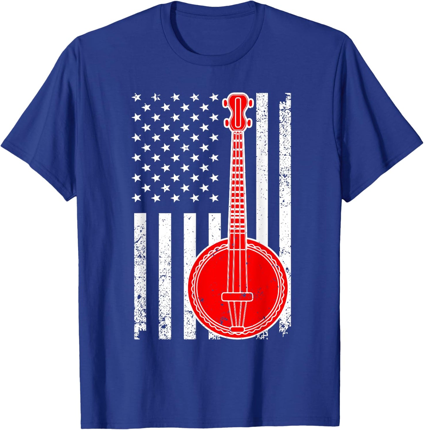 Cool Banjo Design Women Kids Bluegrass Banjo Player T-Shirt - T-Shirt | Royal