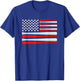 Classic American Baseball Flag - Vintage Baseball Flag T-Shirt - T-Shirt | Royal
