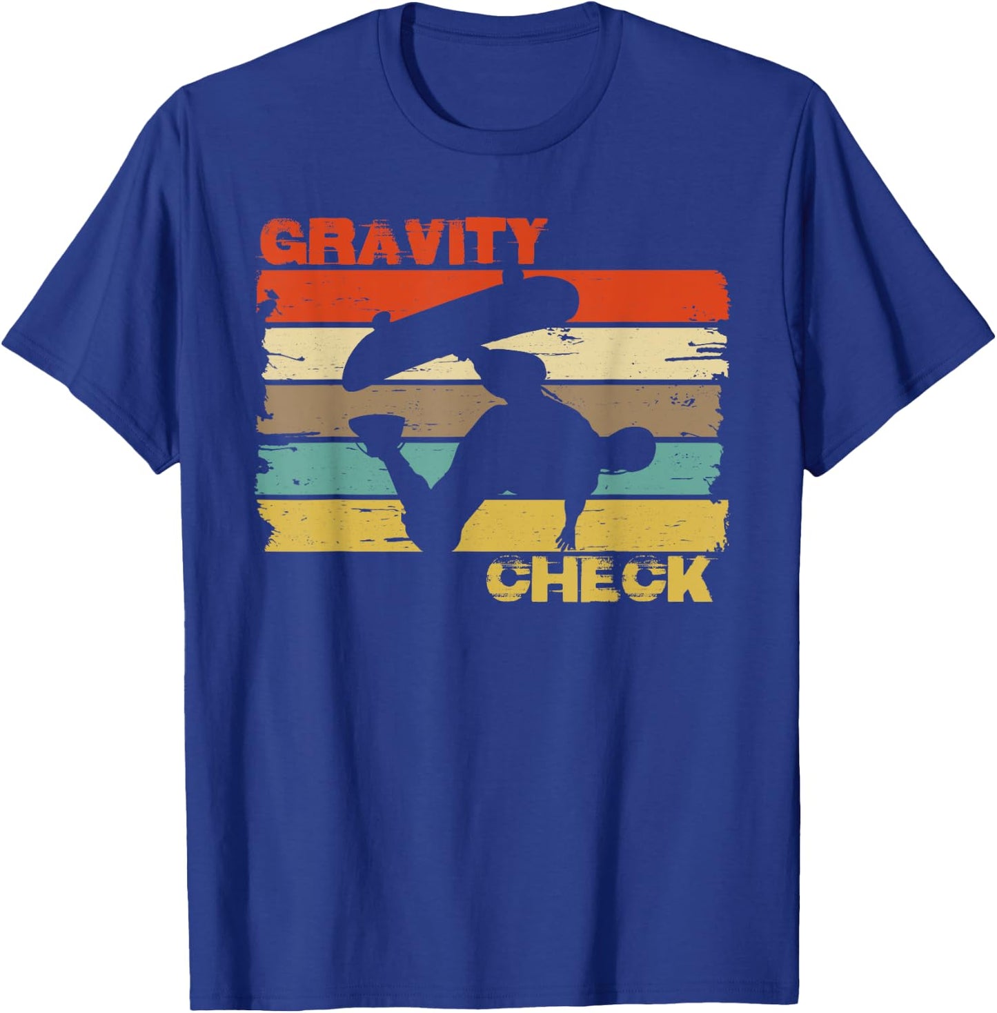 Vintage Skateboard Shirt. Retro Skate Ramp Skateboarder T-Shirt - T-Shirt | Royal