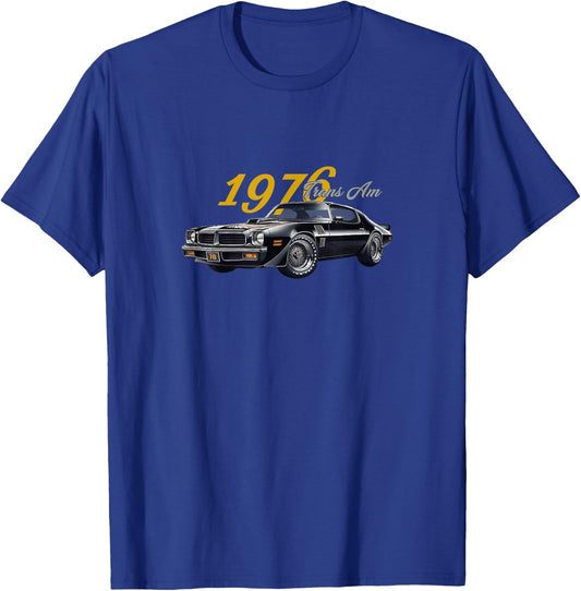 Classic 1976 Trans AM, Vintage American Muscle Cars, 1970s T-Shirt - T-Shirt | Royal