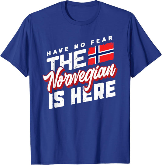 Have No Fear The Norwegian Is Here - Funny Herriatge Gift T-Shirt - T-Shirt | Royal