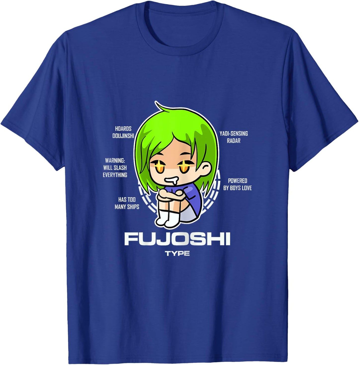 Fujoshi Type Otaku Anime Manga Women T-Shirt - T-Shirt | Royal