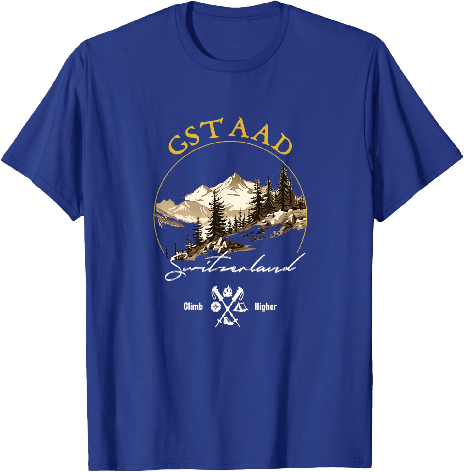 Gstaad Retro Vintage Apparel - Gstaad Souvenir T-Shirt - T-Shirt | Royal