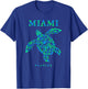Miami Florida Sea Turtle Boys Girls Kids Vacation Souvenir T-Shirt - T-Shirt | Royal
