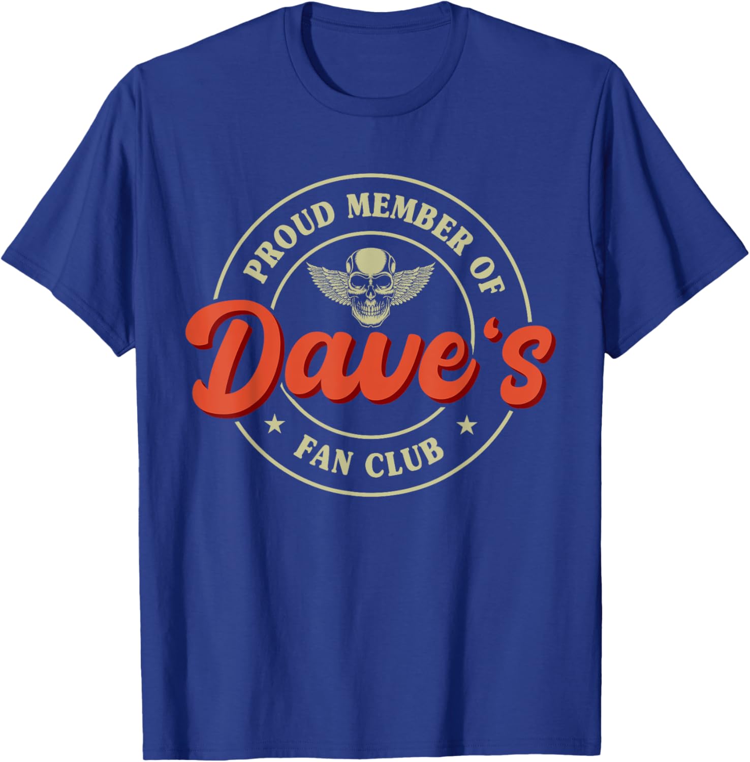 Name Dave Fan Club T-Shirt - T-Shirt | Royal