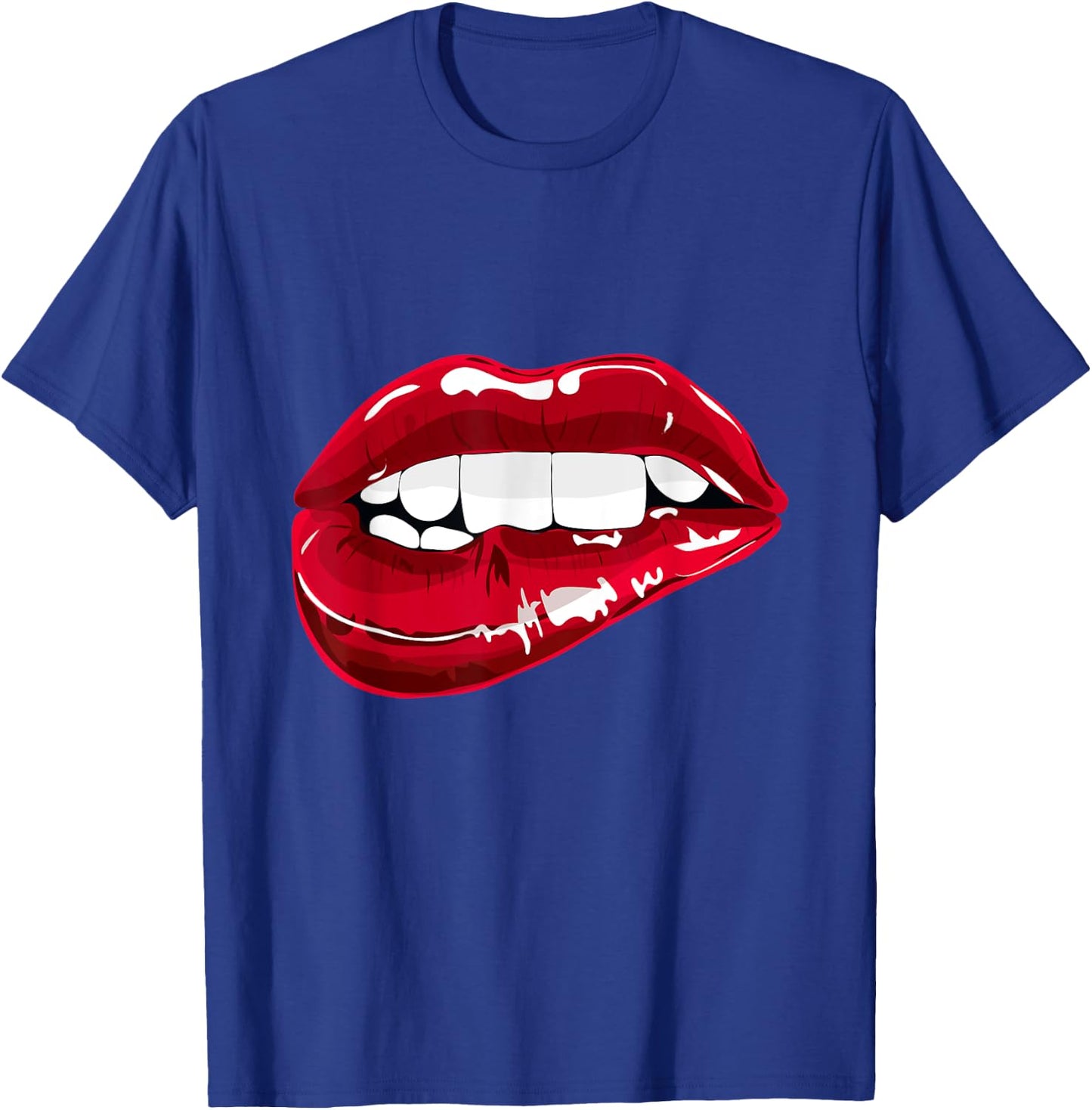 Enjoy Cool Women Graphic Lips shirts, Women Red Lips Fun T-Shirt - T-Shirt | Royal