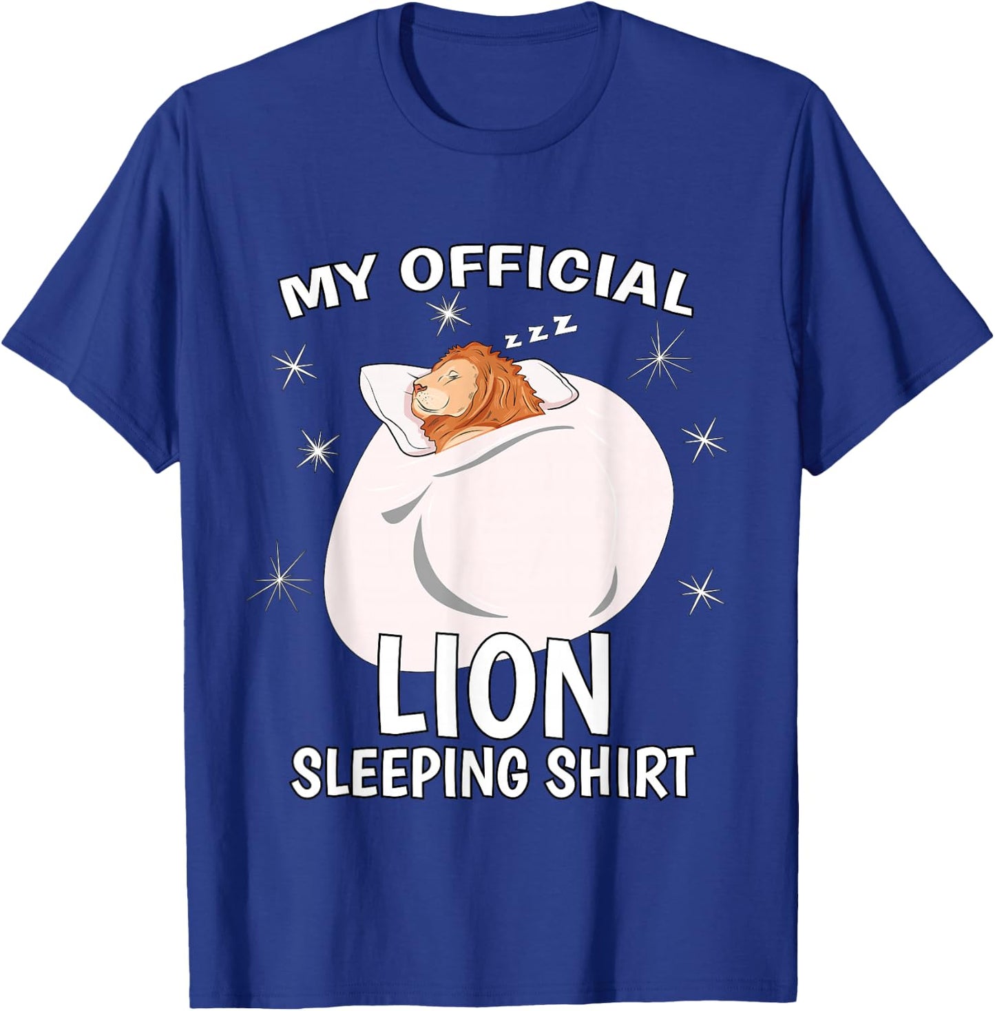 My Official Sleeping Shirt PJ Pajama Top Lion T-Shirt - T-Shirt | Royal