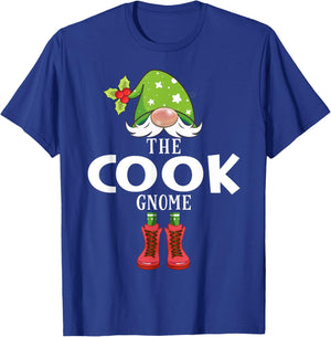 Christmas Matching Family The Cook Gnome T-Shirt - T-Shirt | Royal