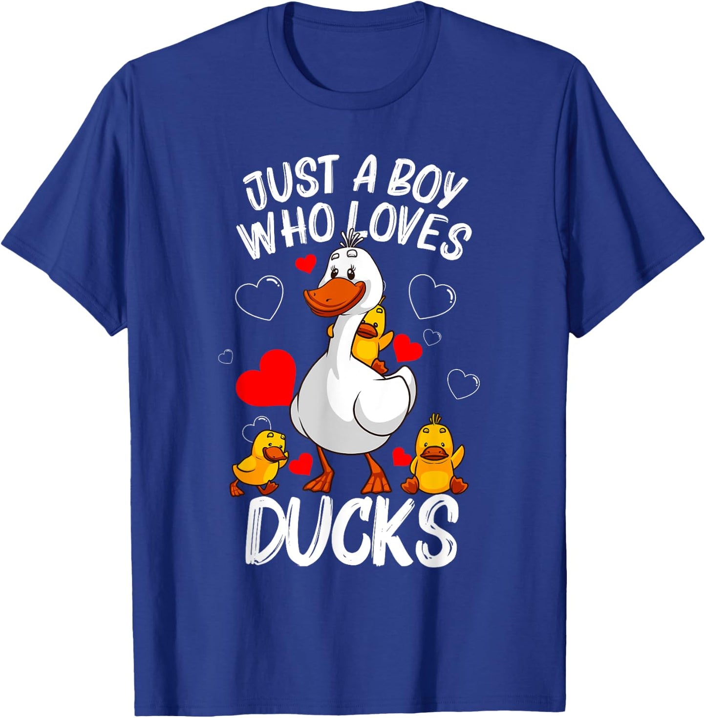 Funny Duck Gift Boys Kids Waterfowl Aquatic Birds Lovers T-Shirt - T-Shirt | Royal