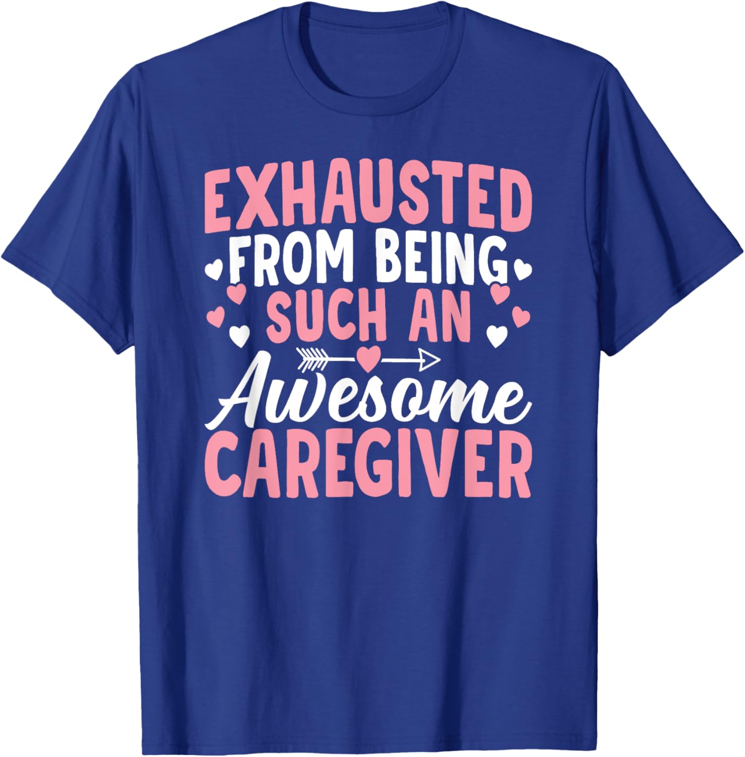 Awesome Caregiver Caregiving Nursing Expert Nurse Caretaker T-Shirt - T-Shirt | Royal