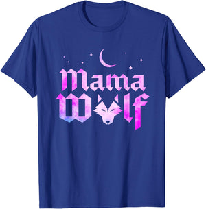 Mama Wolf Wolves Wild Lover Mom Mother Women Mothers Day T-Shirt - T-Shirt | Royal