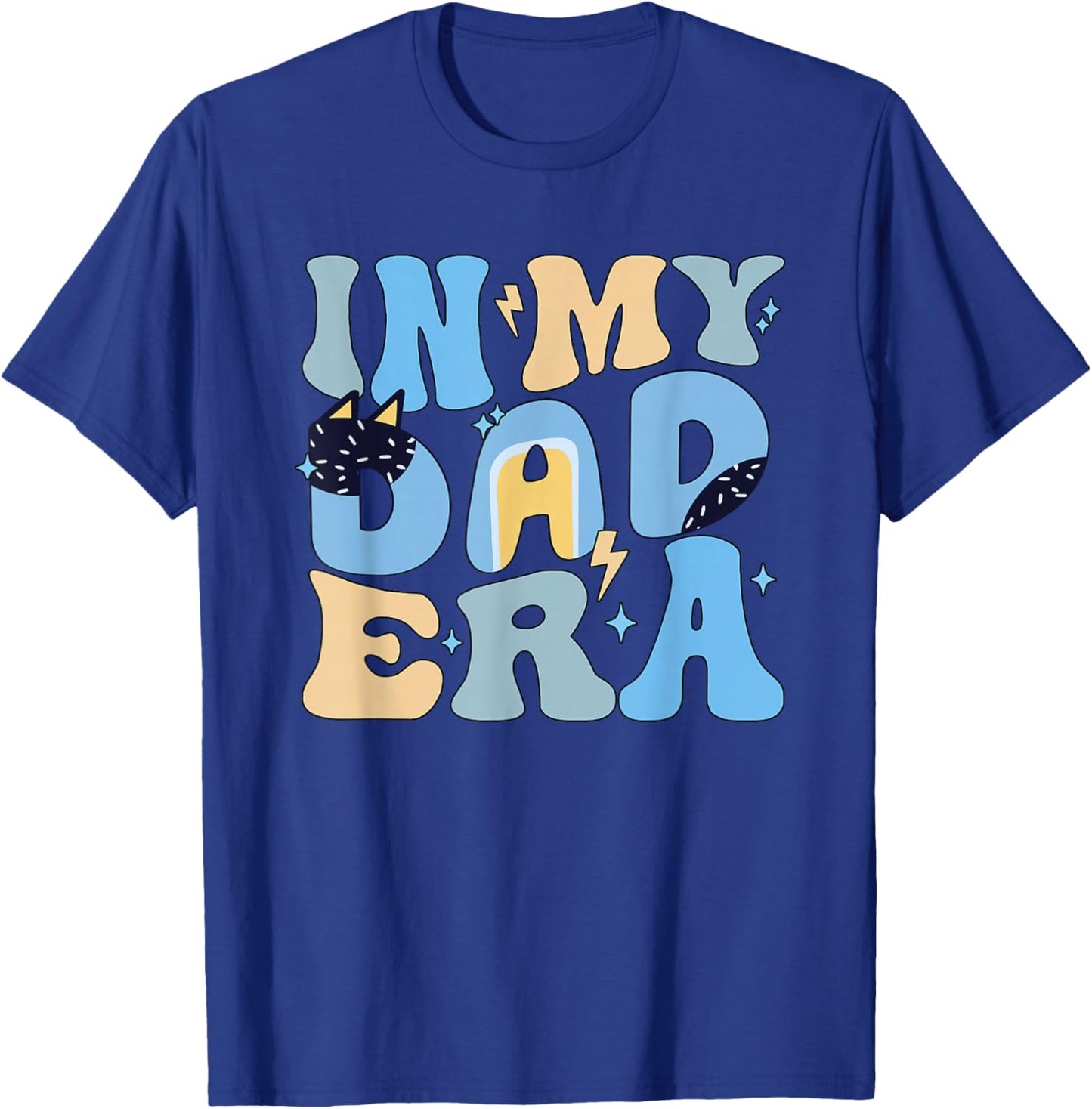 Funny in My Blue Dad Era Cool Dad Father's Day T-Shirt - T-Shirt | Royal