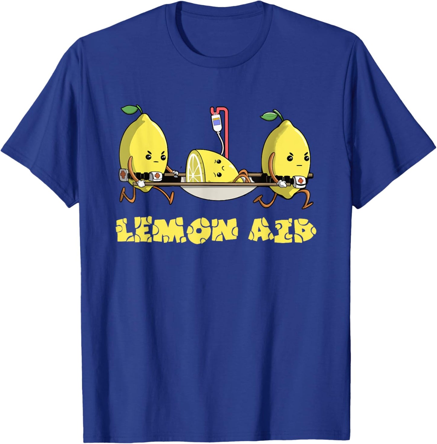 Lemon Aid Funny Lemonade Funny Lemons Meme Graphic Humorous T-Shirt - T-Shirt | Royal