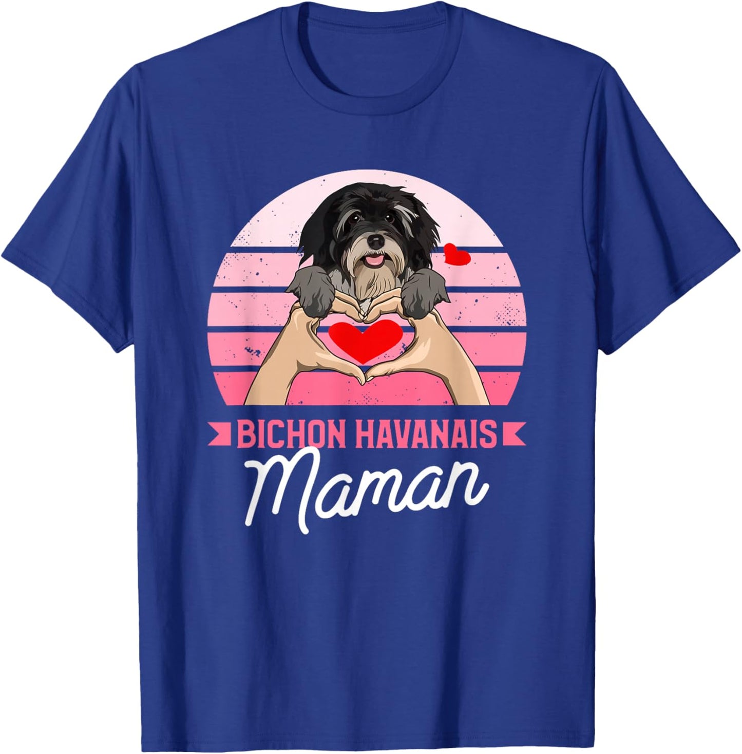 Bichon Havanese Mom Heart Dog Love T-Shirt - T-Shirt | Royal