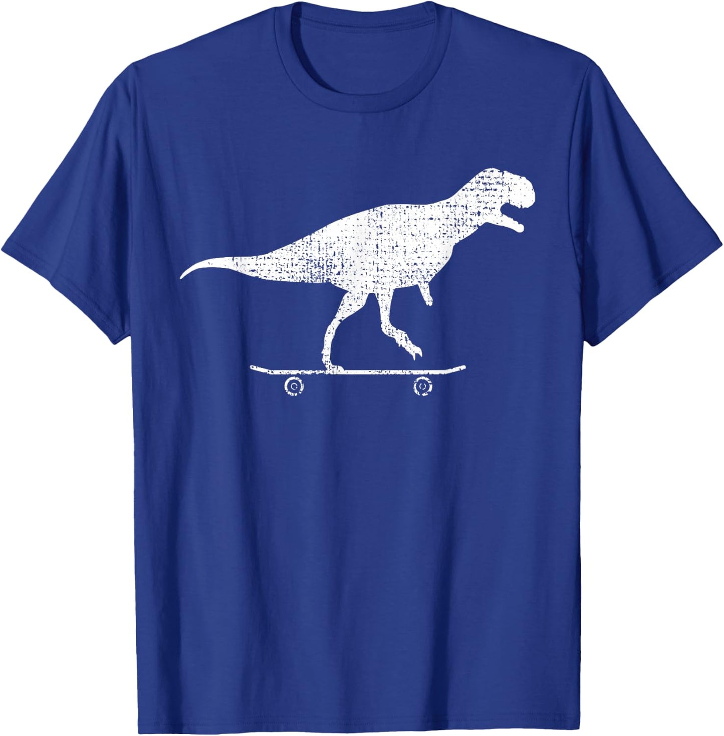 Skateboard Dino Gift Vintage T-Shirt - T-Shirt | Royal