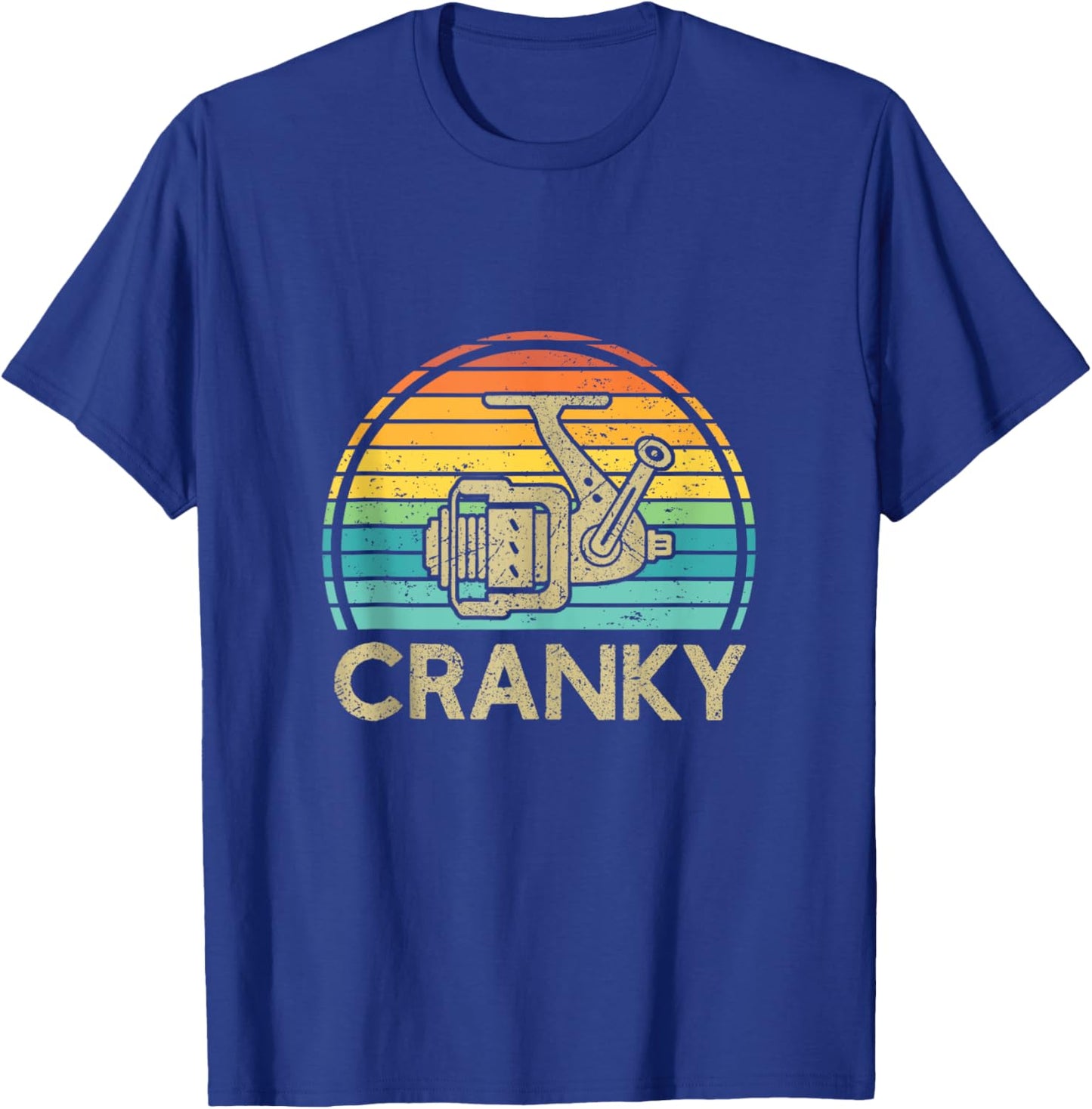 Crankbait Fishing Lure - Cranky Funny Gift Ideas For Fishing T-Shirt - T-Shirt | Royal