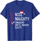 Nice Naughty Innocent Until Proven Guilty Christmas List T-Shirt - T-Shirt | Royal