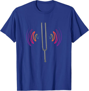 Tuning Fork Therapy, Biofield Sound Healing T-Shirt - T-Shirt | Royal