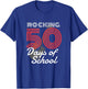 Rockin 50 Days of School 50th Day of School 50 Days Smarter T-Shirt - T-Shirt | Royal